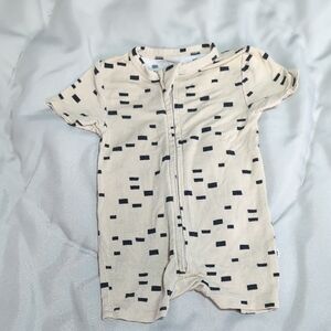 Stylish Cream and Black Patterned Bodysuit